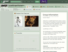 Tablet Screenshot of lycanthropexhuman.deviantart.com