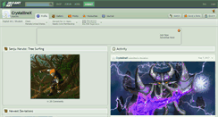Desktop Screenshot of crystallinex.deviantart.com