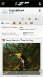 Mobile Screenshot of crystallinex.deviantart.com