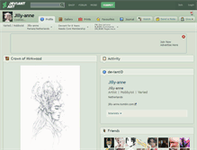 Tablet Screenshot of jilly-anne.deviantart.com