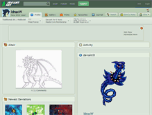 Tablet Screenshot of idraxw.deviantart.com