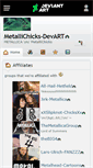 Mobile Screenshot of metallichicks-devart.deviantart.com