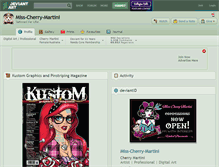 Tablet Screenshot of miss-cherry-martini.deviantart.com