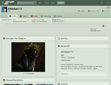 Tablet Screenshot of kittiekat113.deviantart.com