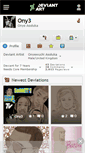 Mobile Screenshot of ony3.deviantart.com