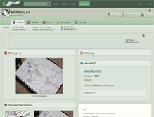 Tablet Screenshot of michiko-go.deviantart.com