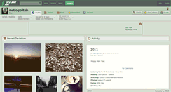 Desktop Screenshot of metro-politain.deviantart.com