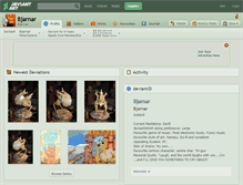 Tablet Screenshot of bjarnar.deviantart.com