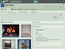Tablet Screenshot of dreamingstar.deviantart.com