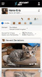 Mobile Screenshot of here-it-is.deviantart.com