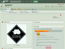 Tablet Screenshot of jamezzero.deviantart.com