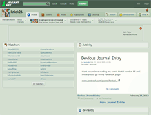 Tablet Screenshot of krick26.deviantart.com