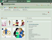 Tablet Screenshot of calvinis4sakurahater.deviantart.com