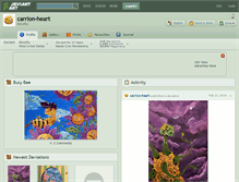 Tablet Screenshot of carrion-heart.deviantart.com