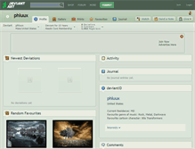 Tablet Screenshot of phluux.deviantart.com