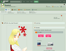 Tablet Screenshot of likealoch.deviantart.com