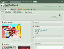 Tablet Screenshot of marioxpeachforevah.deviantart.com