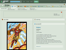Tablet Screenshot of ninjian.deviantart.com