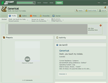 Tablet Screenshot of genericat.deviantart.com