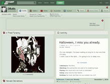 Tablet Screenshot of dbutts.deviantart.com
