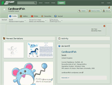 Tablet Screenshot of cardboardfish.deviantart.com