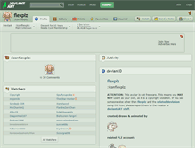 Tablet Screenshot of flexplz.deviantart.com