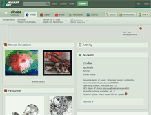 Tablet Screenshot of cindaa.deviantart.com