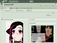 Tablet Screenshot of converse-freak.deviantart.com