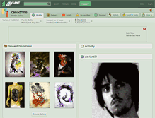Tablet Screenshot of canadrine.deviantart.com