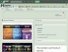 Tablet Screenshot of macfree.deviantart.com