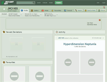 Tablet Screenshot of jvc1103.deviantart.com