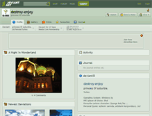 Tablet Screenshot of destroy-enjoy.deviantart.com