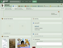 Tablet Screenshot of darkzel.deviantart.com