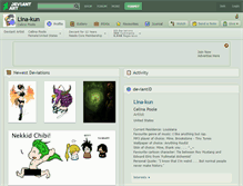 Tablet Screenshot of lina-kun.deviantart.com