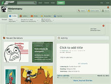 Tablet Screenshot of nintenmanu.deviantart.com