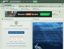Tablet Screenshot of normanee.deviantart.com