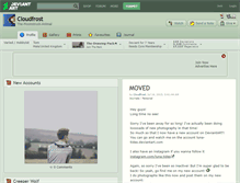 Tablet Screenshot of cloudfrost.deviantart.com