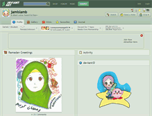 Tablet Screenshot of jamislamb.deviantart.com