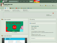 Tablet Screenshot of heart-plus-me.deviantart.com