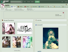 Tablet Screenshot of juli33.deviantart.com
