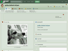 Tablet Screenshot of polka-dotted-stripes.deviantart.com