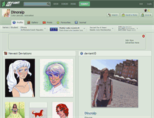 Tablet Screenshot of dinoralp.deviantart.com