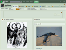 Tablet Screenshot of antimage.deviantart.com