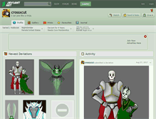 Tablet Screenshot of crossxcut.deviantart.com