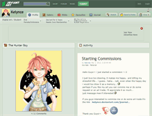 Tablet Screenshot of kelynce.deviantart.com
