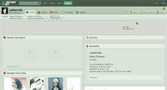 Desktop Screenshot of lesberella.deviantart.com