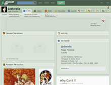 Tablet Screenshot of lesberella.deviantart.com