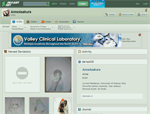 Tablet Screenshot of anneasakura.deviantart.com