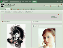 Tablet Screenshot of horsefeathers75.deviantart.com