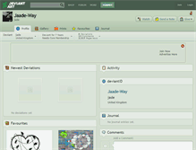 Tablet Screenshot of jaade-way.deviantart.com